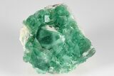Green, Fluorescent, Cubic Fluorite Crystals - Madagascar #183872-2